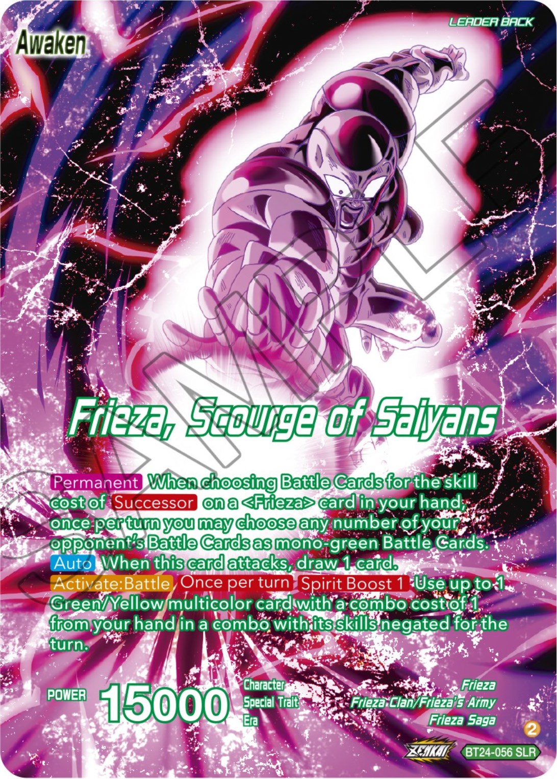 Frieza // Frieza, Scourge of Saiyans (SLR) (BT24-056) [Beyond Generations] | Nerdhalla Games