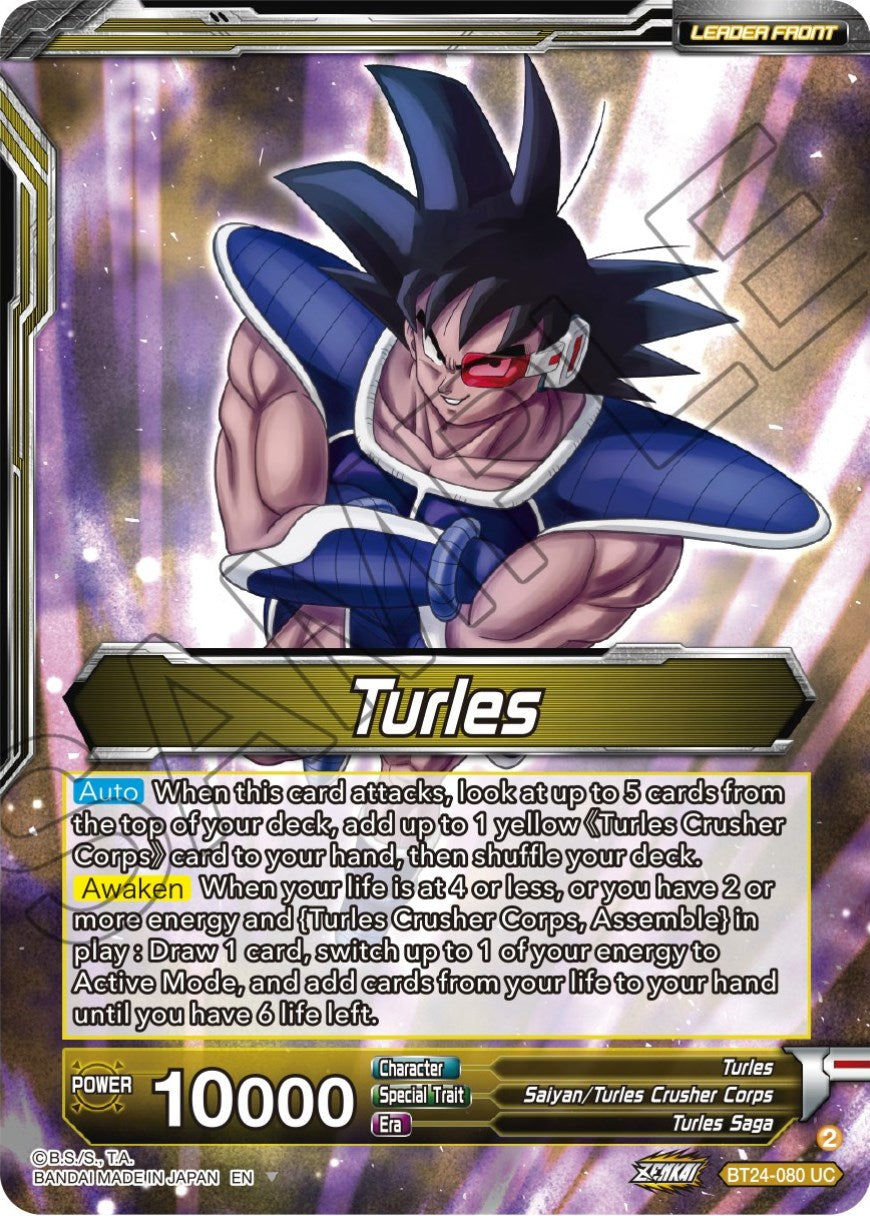 Turles // Turles, Corps Commander (SLR) (BT24-080) [Beyond Generations] | Nerdhalla Games