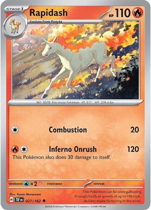 Rapidash (027/162) [Scarlet & Violet: Temporal Forces] | Nerdhalla Games