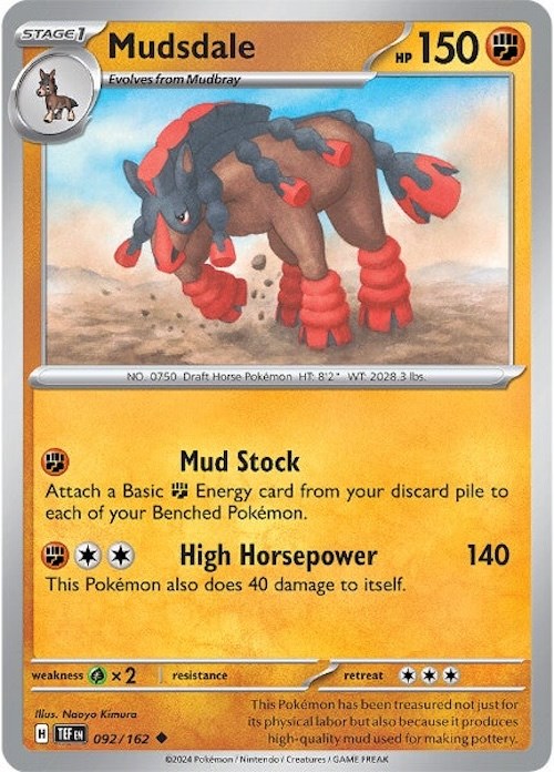 Mudsdale (092/162) [Scarlet & Violet: Temporal Forces] | Nerdhalla Games