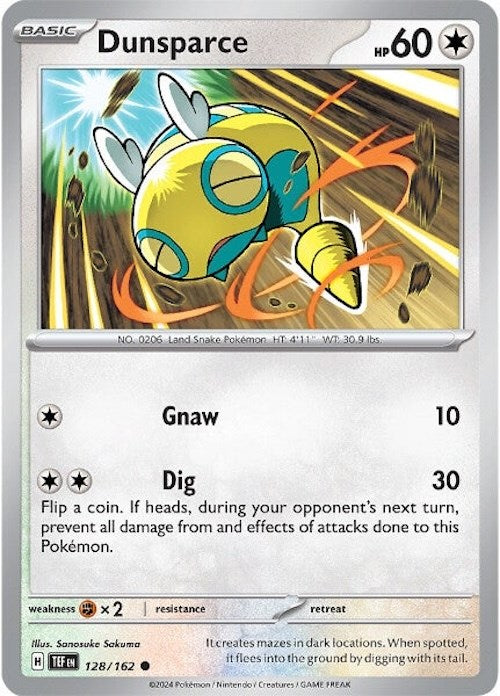 Dunsparce (128/162) [Scarlet & Violet: Temporal Forces] | Nerdhalla Games