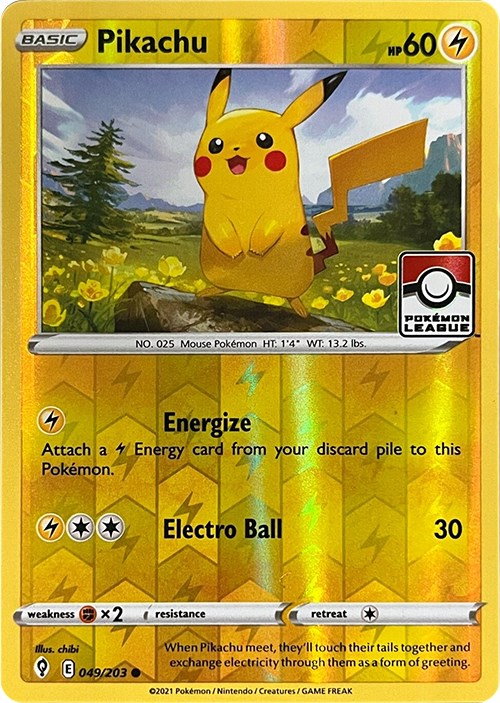 Pikachu (049/203) (2023 2024 League Promo) [League & Championship Cards] | Nerdhalla Games