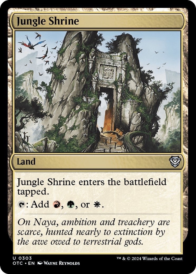 Jungle Shrine [Outlaws of Thunder Junction Commander] | Nerdhalla Games