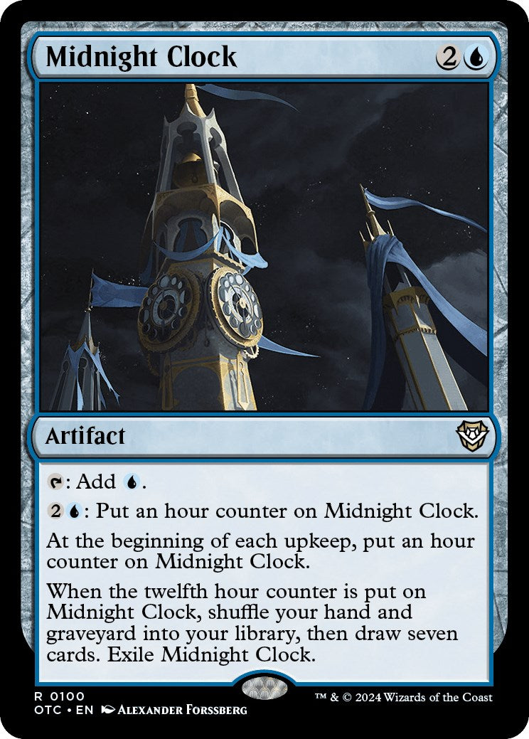 Midnight Clock [Outlaws of Thunder Junction Commander] | Nerdhalla Games