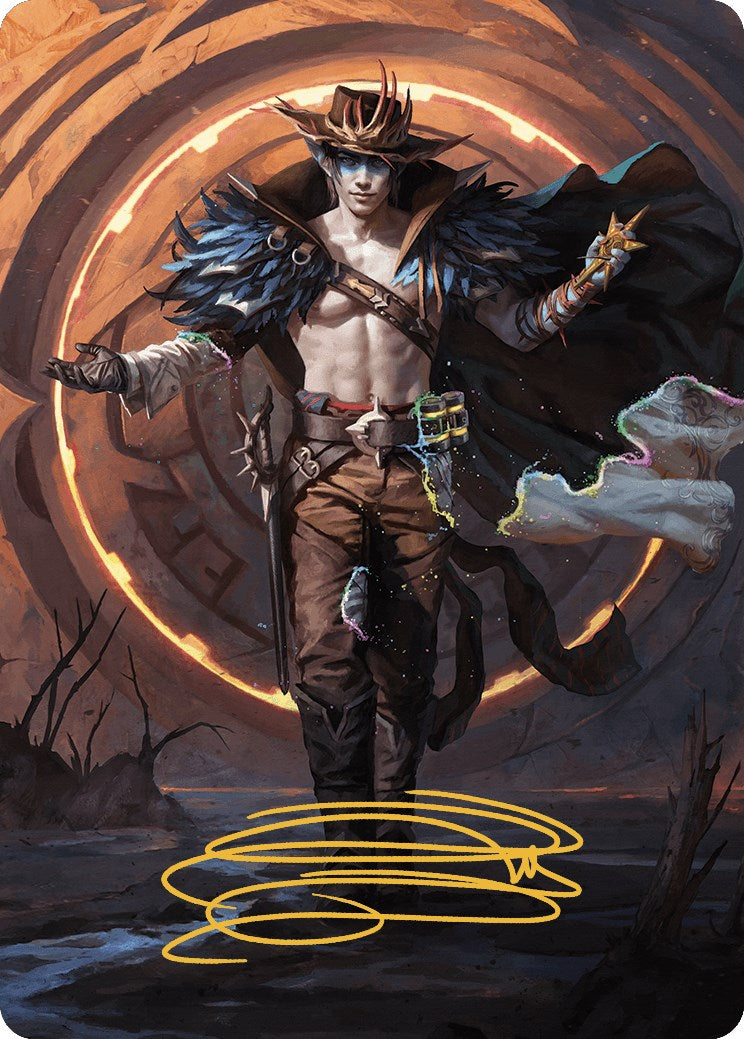 Oko, the Ringleader Art Card (29/54) (Gold-Stamped Signature) [Outlaws of Thunder Junction Art Series] | Nerdhalla Games