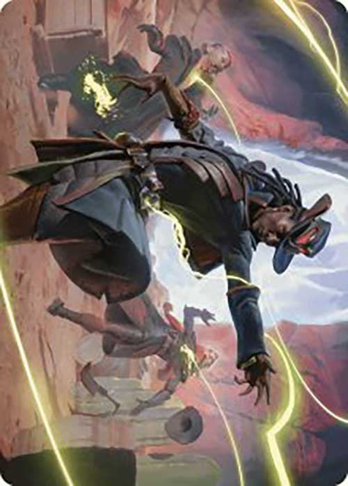 Lilah, Undefeated Slickshot Art Card [Outlaws of Thunder Junction Art Series] | Nerdhalla Games