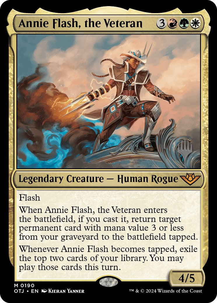 Annie Flash, the Veteran (Promo Pack) [Outlaws of Thunder Junction Promos] | Nerdhalla Games