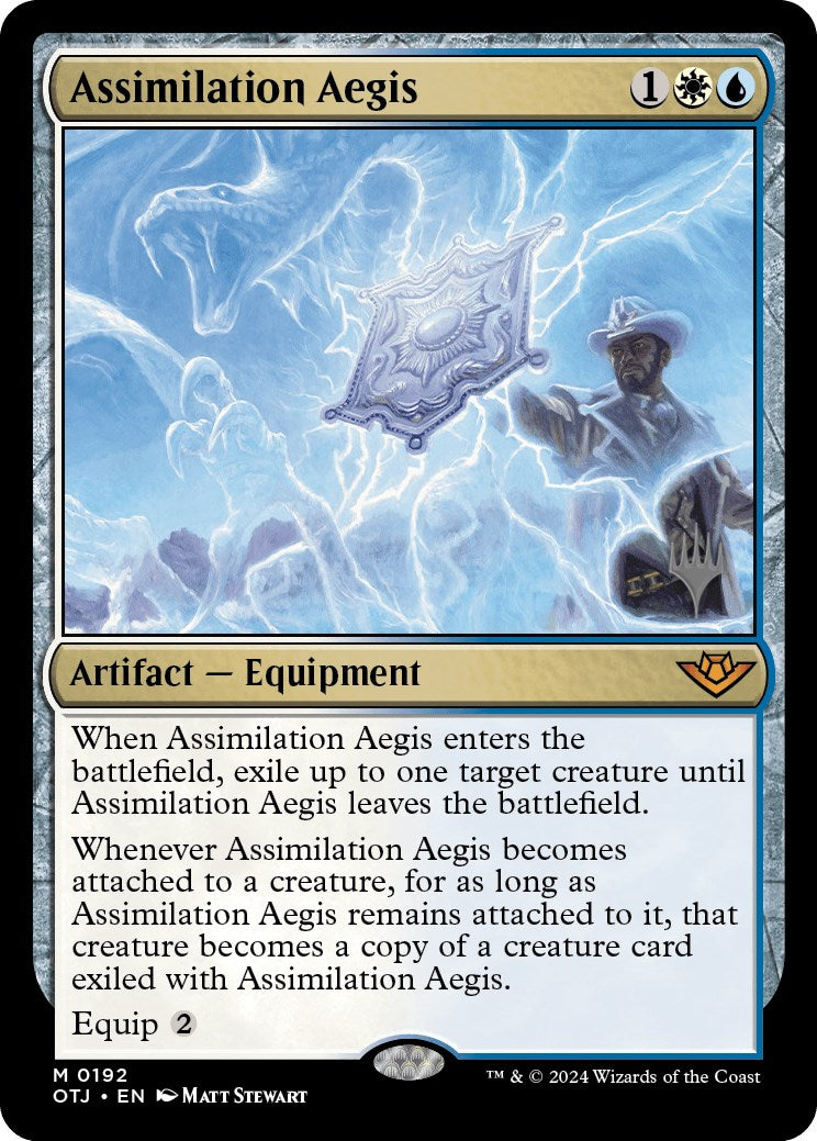 Assimilation Aegis (Promo Pack) [Outlaws of Thunder Junction Promos] | Nerdhalla Games