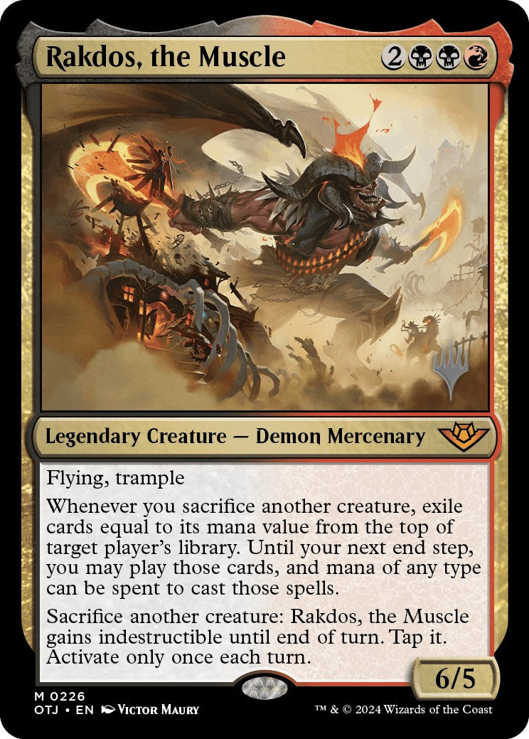 Rakdos, the Muscle (Promo Pack) [Outlaws of Thunder Junction Promos] | Nerdhalla Games