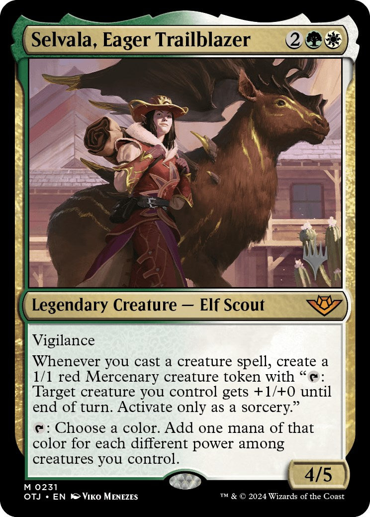 Selvala, Eager Trailblazer (Promo Pack) [Outlaws of Thunder Junction Promos] | Nerdhalla Games