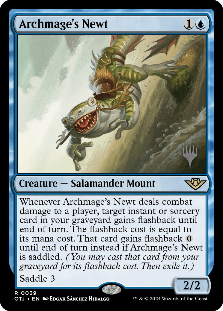 Archmage's Newt (Promo Pack) [Outlaws of Thunder Junction Promos] | Nerdhalla Games