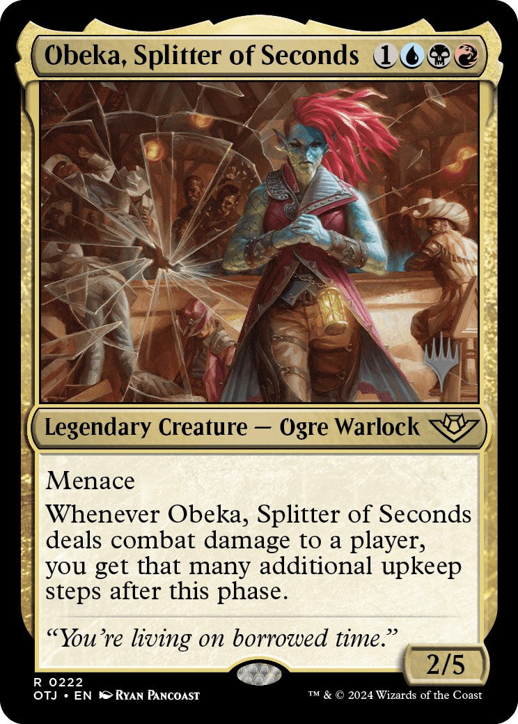 Obeka, Splitter of Seconds (Promo Pack) [Outlaws of Thunder Junction Promos] | Nerdhalla Games