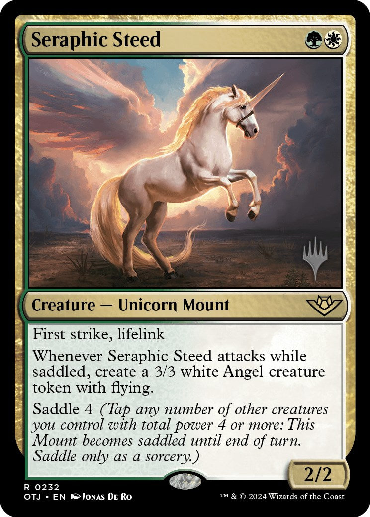 Seraphic Steed (Promo Pack) [Outlaws of Thunder Junction Promos] | Nerdhalla Games