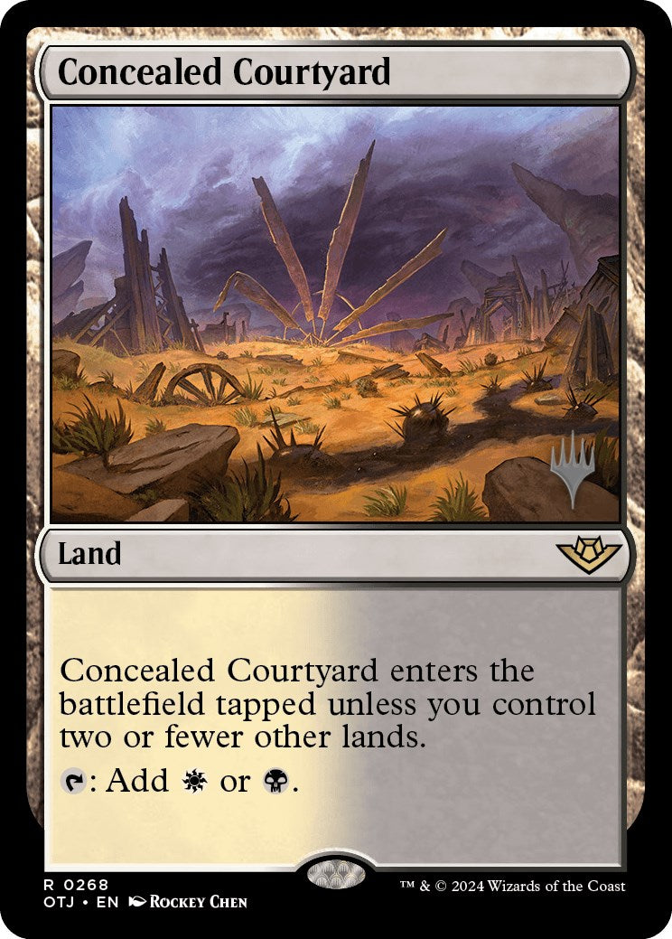 Concealed Courtyard (Promo Pack) [Outlaws of Thunder Junction Promos] | Nerdhalla Games