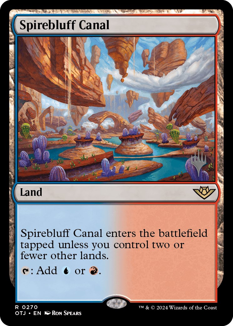 Spirebluff Canal (Promo Pack) [Outlaws of Thunder Junction Promos] | Nerdhalla Games