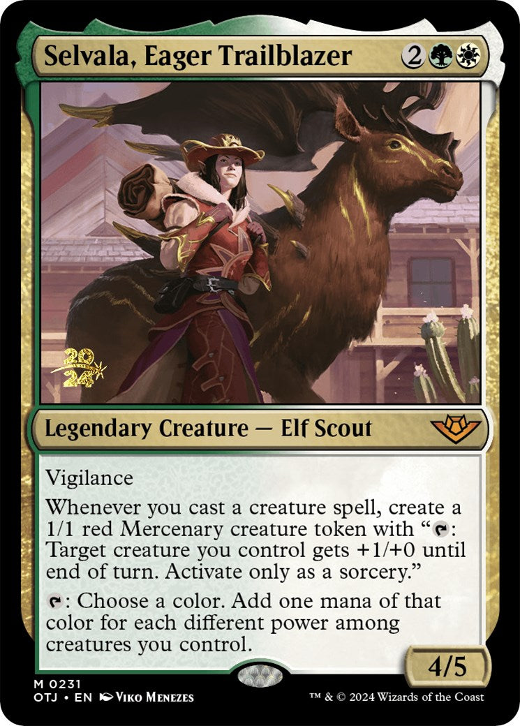 Selvala, Eager Trailblazer [Outlaws of Thunder Junction Prerelease Promos] | Nerdhalla Games