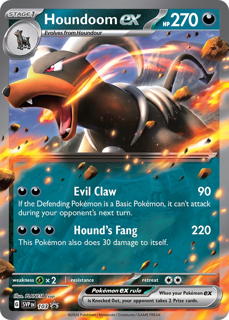 Houndoom ex (103) [Scarlet & Violet: Black Star Promos] | Nerdhalla Games