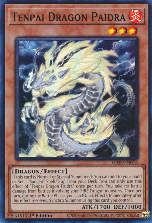 Tenpai Dragon Paidra [LEDE-EN016] Super Rare | Nerdhalla Games