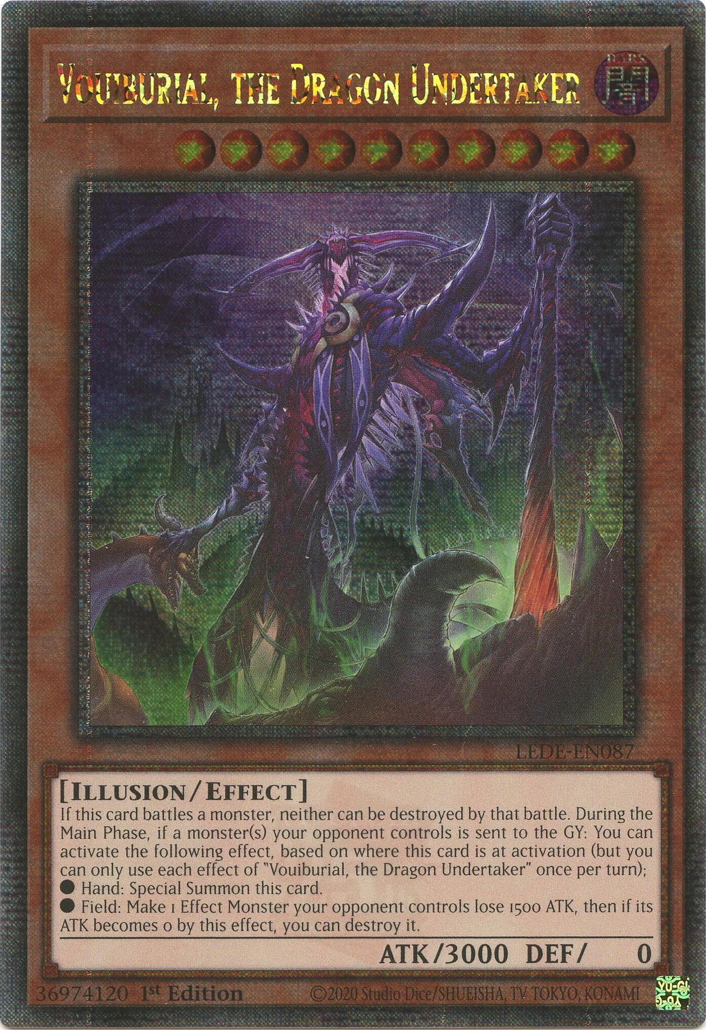 Vouiburial, the Dragon Undertaker (Quarter Century Secret Rare) [LEDE-EN087] Quarter Century Secret Rare | Nerdhalla Games