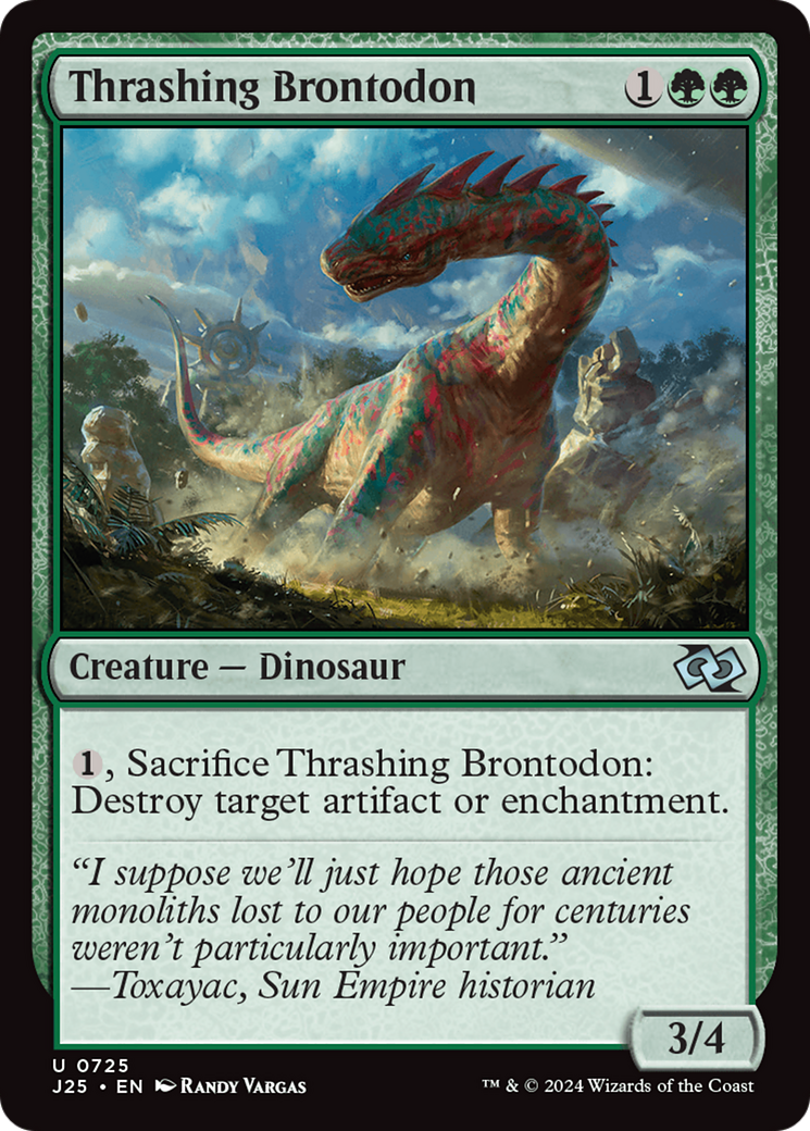 Thrashing Brontodon [Foundations Jumpstart] | Nerdhalla Games