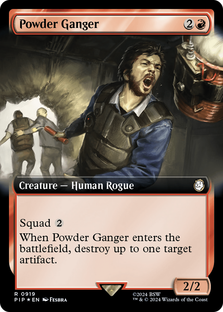 Powder Ganger (Extended Art) (Surge Foil) [Fallout] | Nerdhalla Games