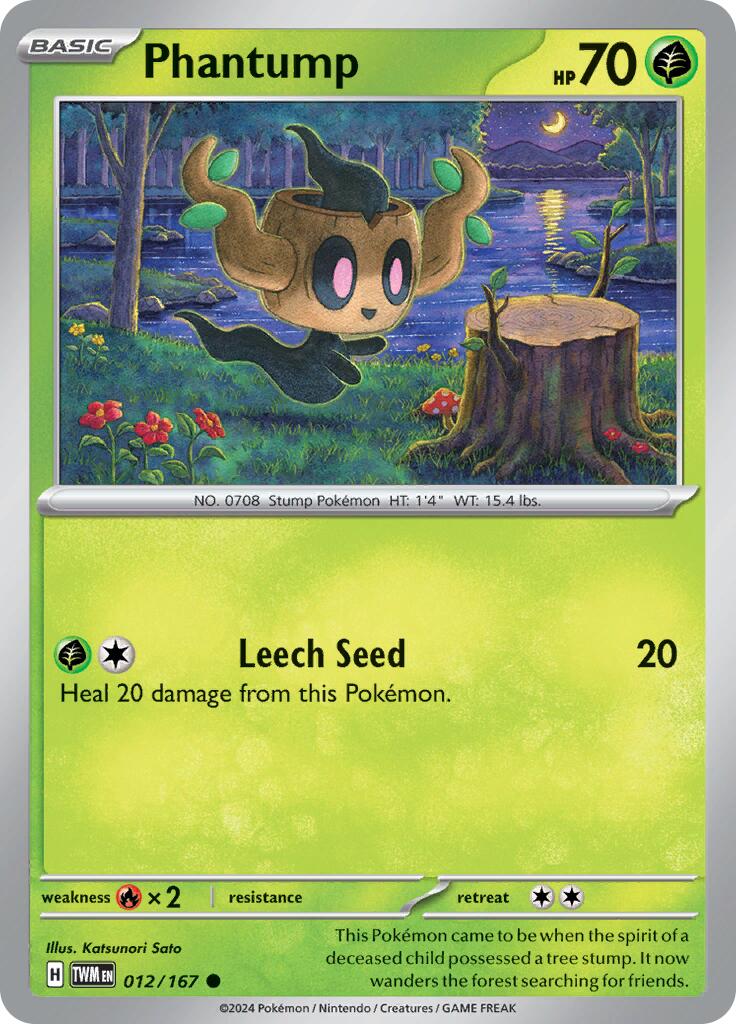 Phantump (012/167) [Scarlet & Violet: Twilight Masquerade] | Nerdhalla Games