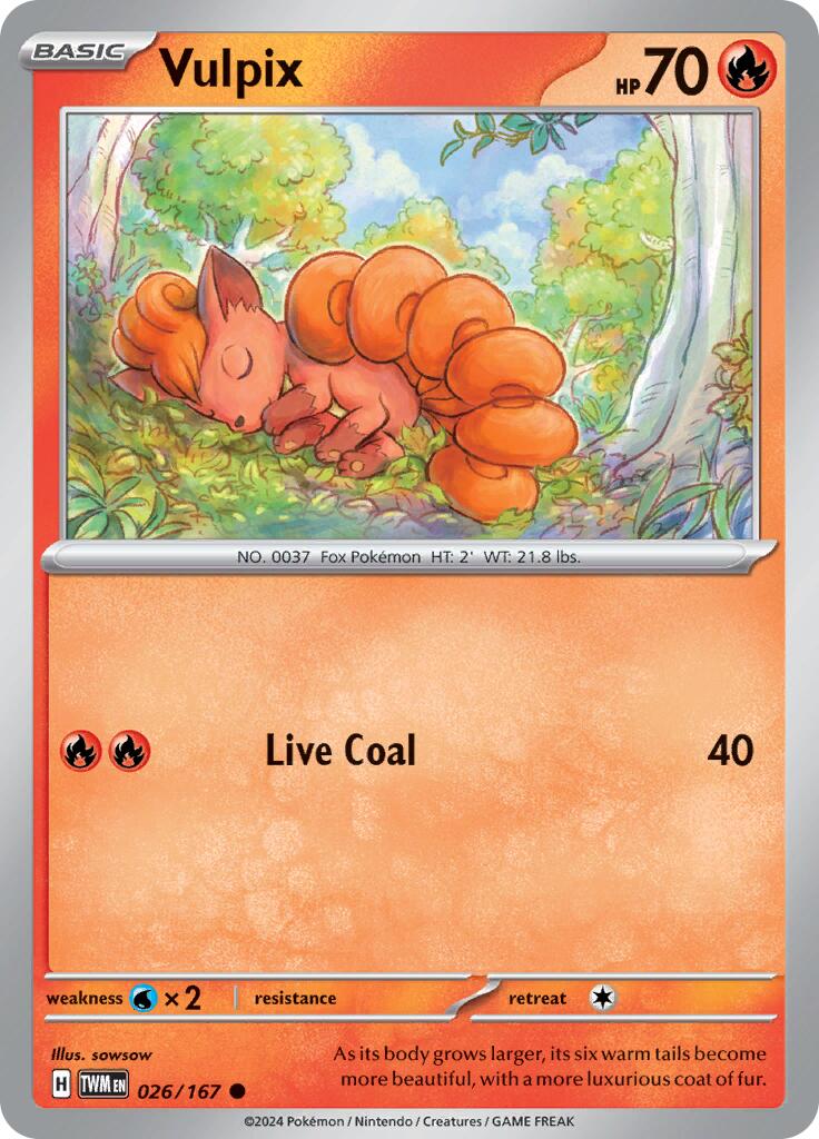 Vulpix (026/167) [Scarlet & Violet: Twilight Masquerade] | Nerdhalla Games