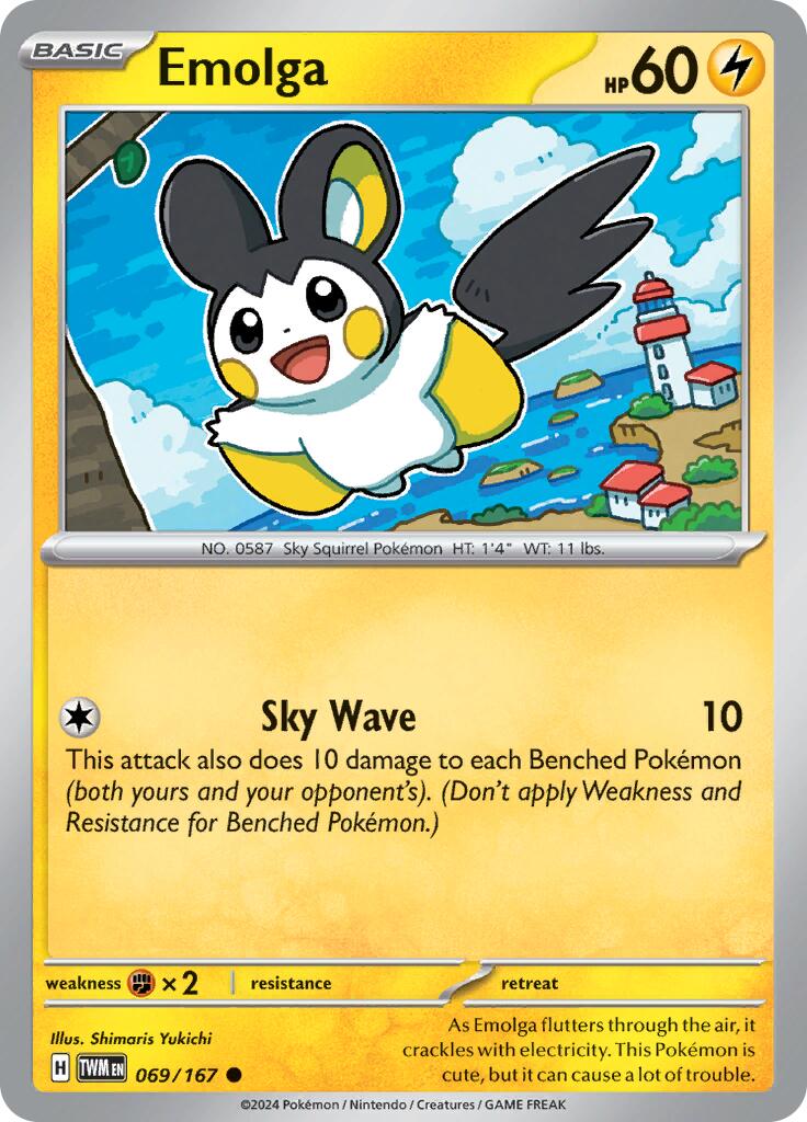 Emolga (069/167) [Scarlet & Violet: Twilight Masquerade] | Nerdhalla Games