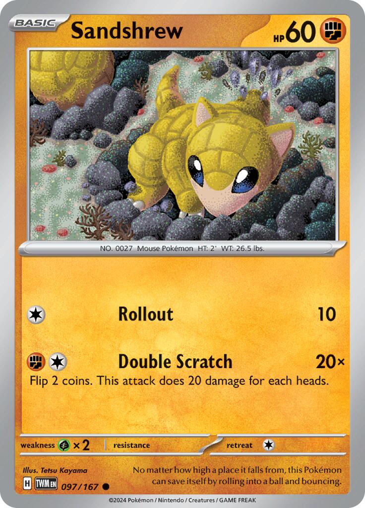 Sandshrew (097/167) [Scarlet & Violet: Twilight Masquerade] | Nerdhalla Games