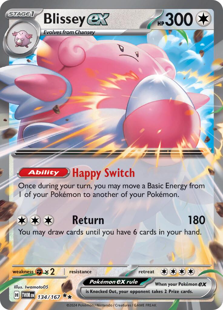 Blissey ex (134/167) [Scarlet & Violet: Twilight Masquerade] | Nerdhalla Games