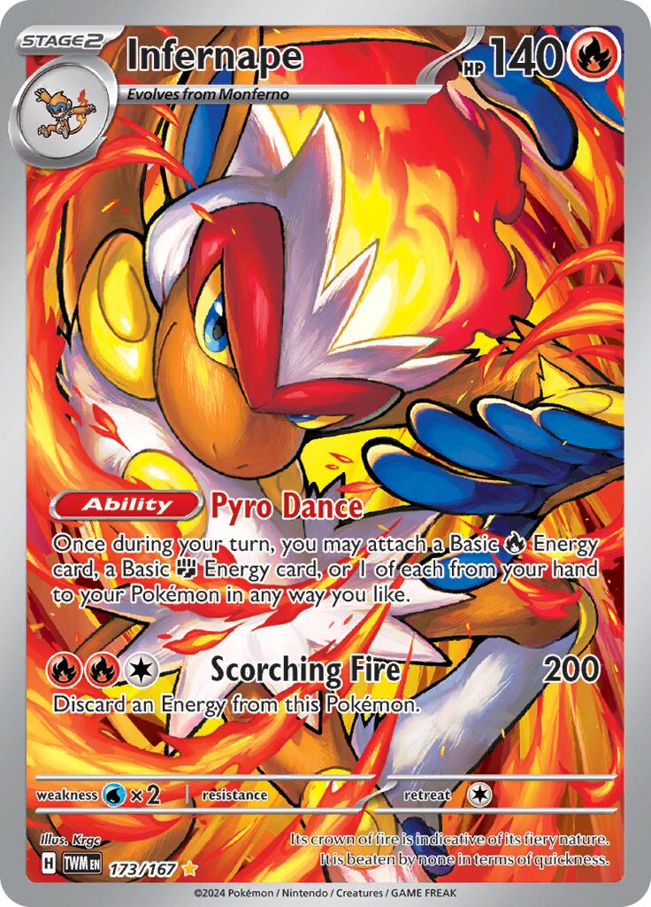 Infernape (173/167) [Scarlet & Violet: Twilight Masquerade] | Nerdhalla Games