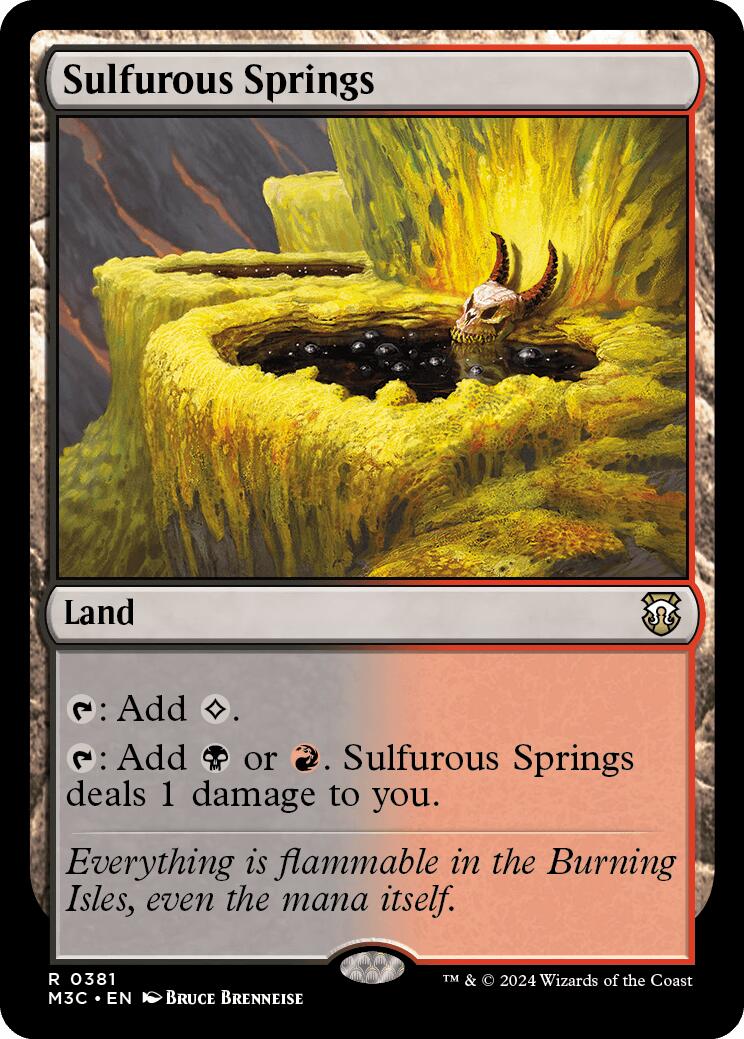 Sulfurous Springs [Modern Horizons 3 Commander] | Nerdhalla Games