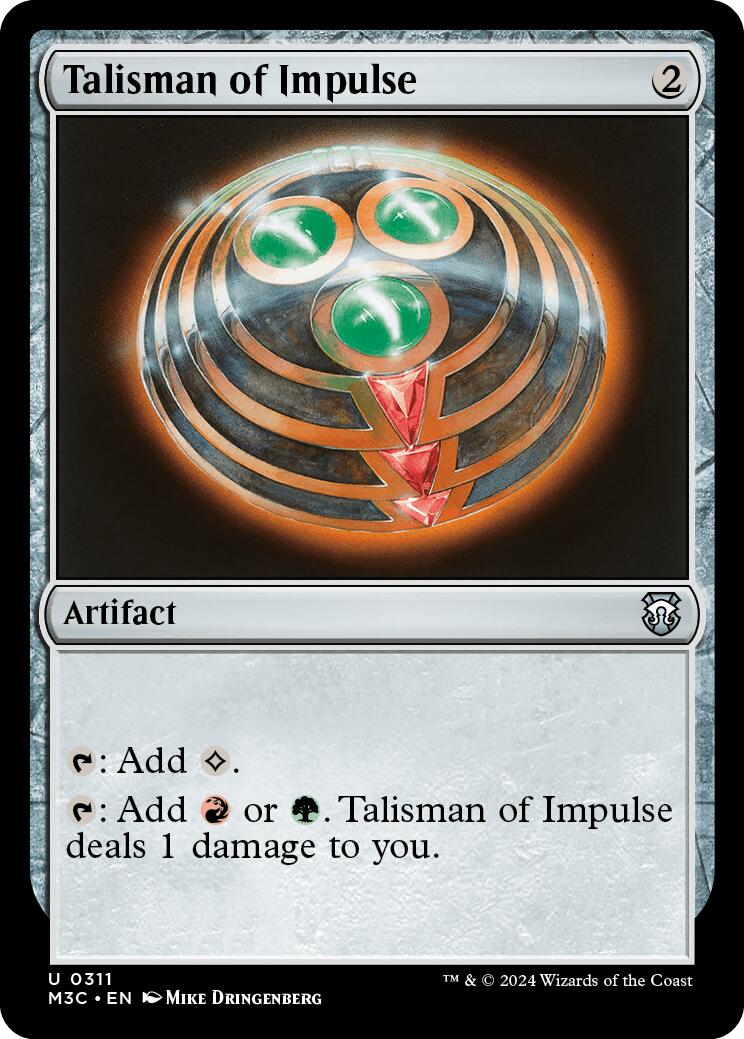 Talisman of Impulse [Modern Horizons 3 Commander] | Nerdhalla Games