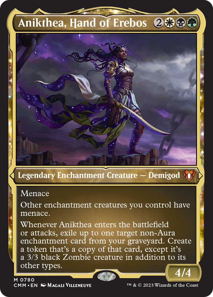 Anikthea, Hand of Erebos (Display Commander) (Foil Etched) [Commander Masters] | Nerdhalla Games