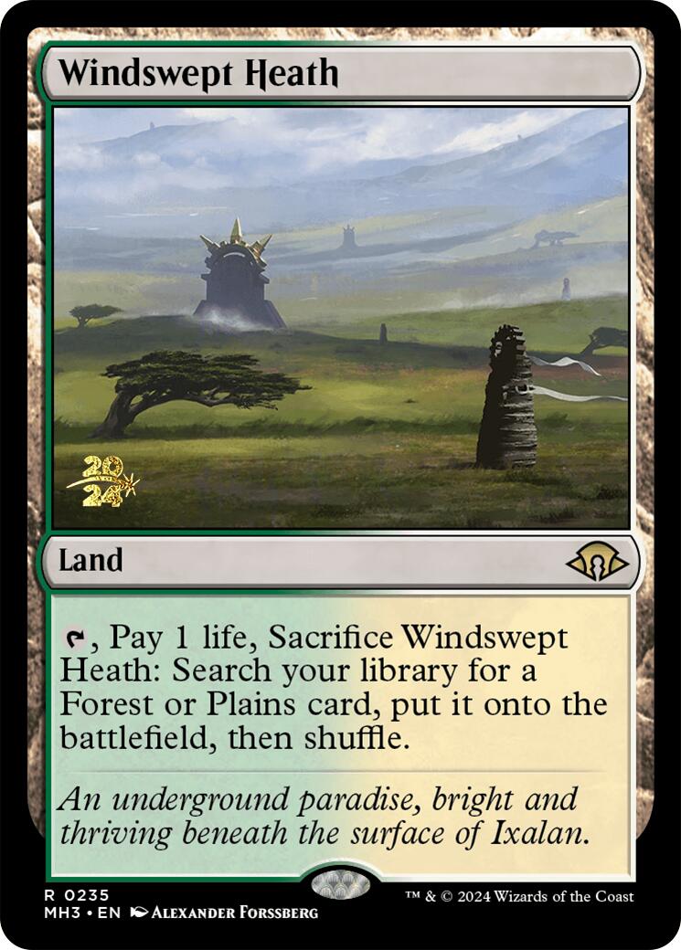 Windswept Heath [Modern Horizons 3 Prerelease Promos] | Nerdhalla Games