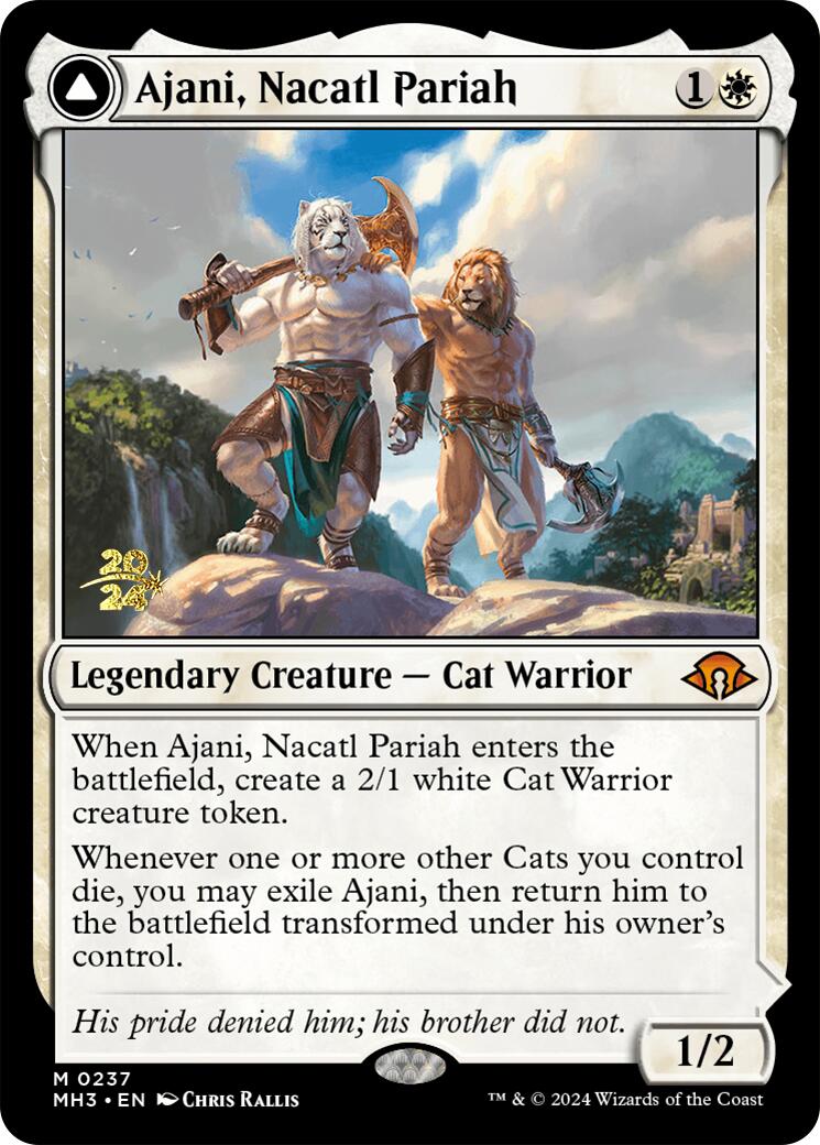 Ajani, Nacatl Pariah [Modern Horizons 3 Prerelease Promos] | Nerdhalla Games