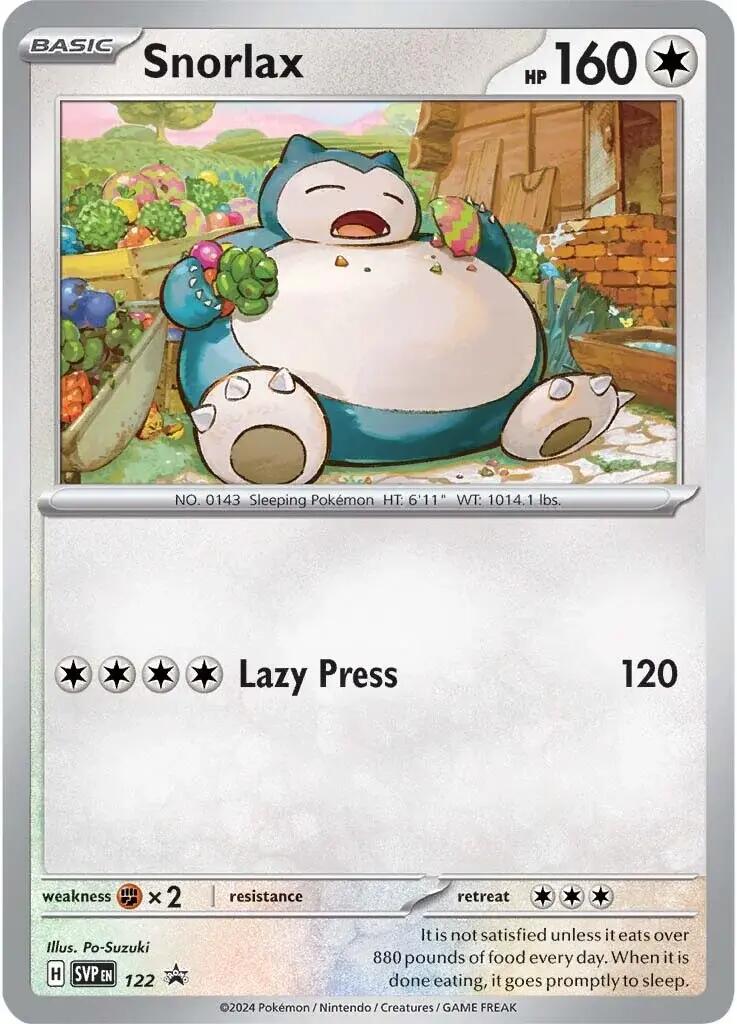 Snorlax (122) [Scarlet & Violet: Black Star Promos] | Nerdhalla Games