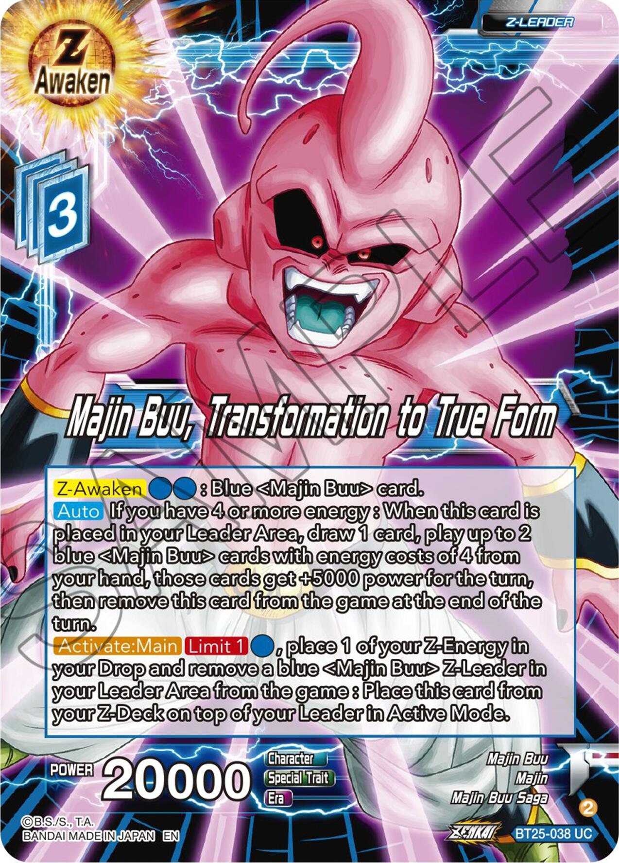 Majin Buu, Transformation to True Form (BT25-038) [Legend of the Dragon Balls] | Nerdhalla Games