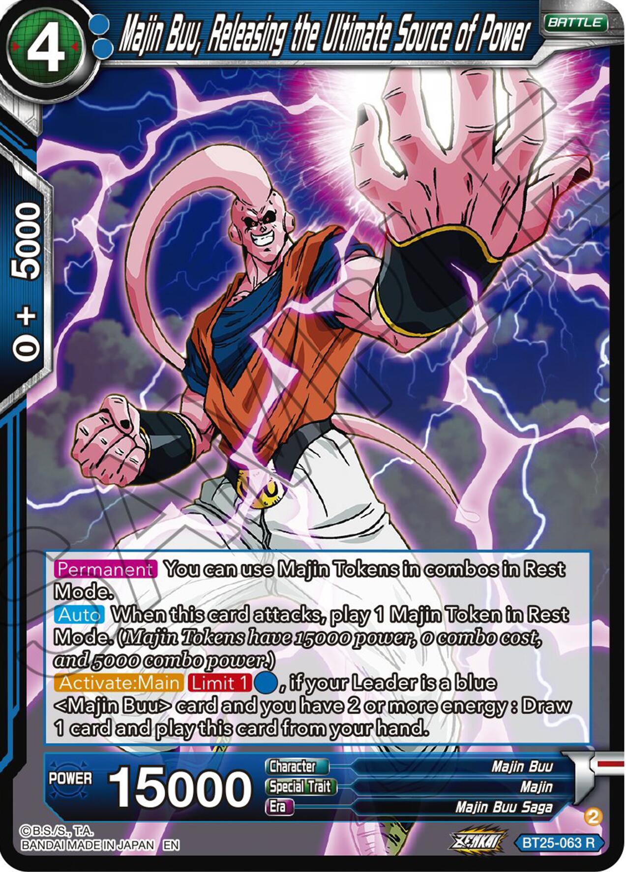 Majin Buu, Releasing the Ultimate Source of Power (BT25-063) [Legend of the Dragon Balls] | Nerdhalla Games