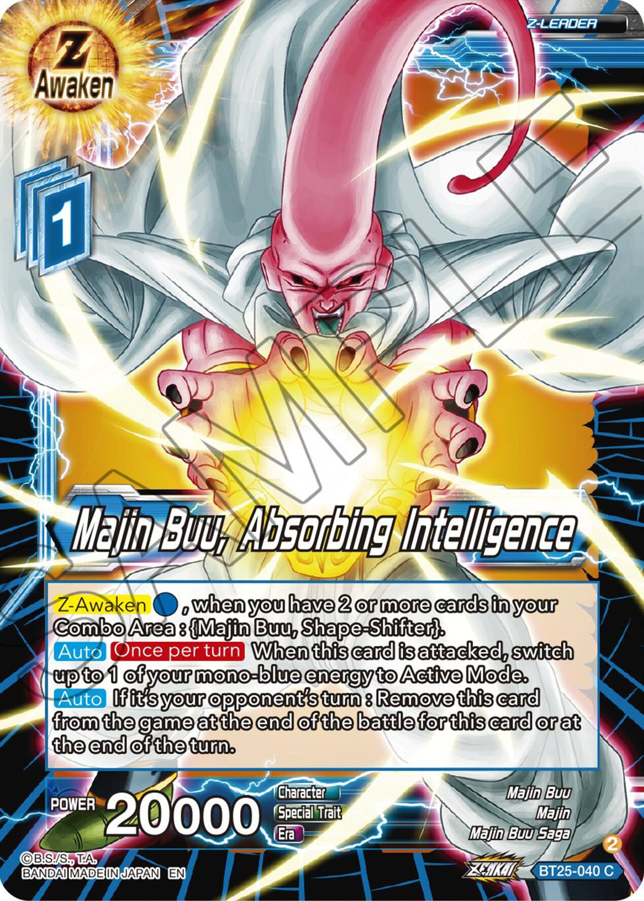 Majin Buu, Absorbing Intelligence (BT25-040) [Legend of the Dragon Balls] | Nerdhalla Games