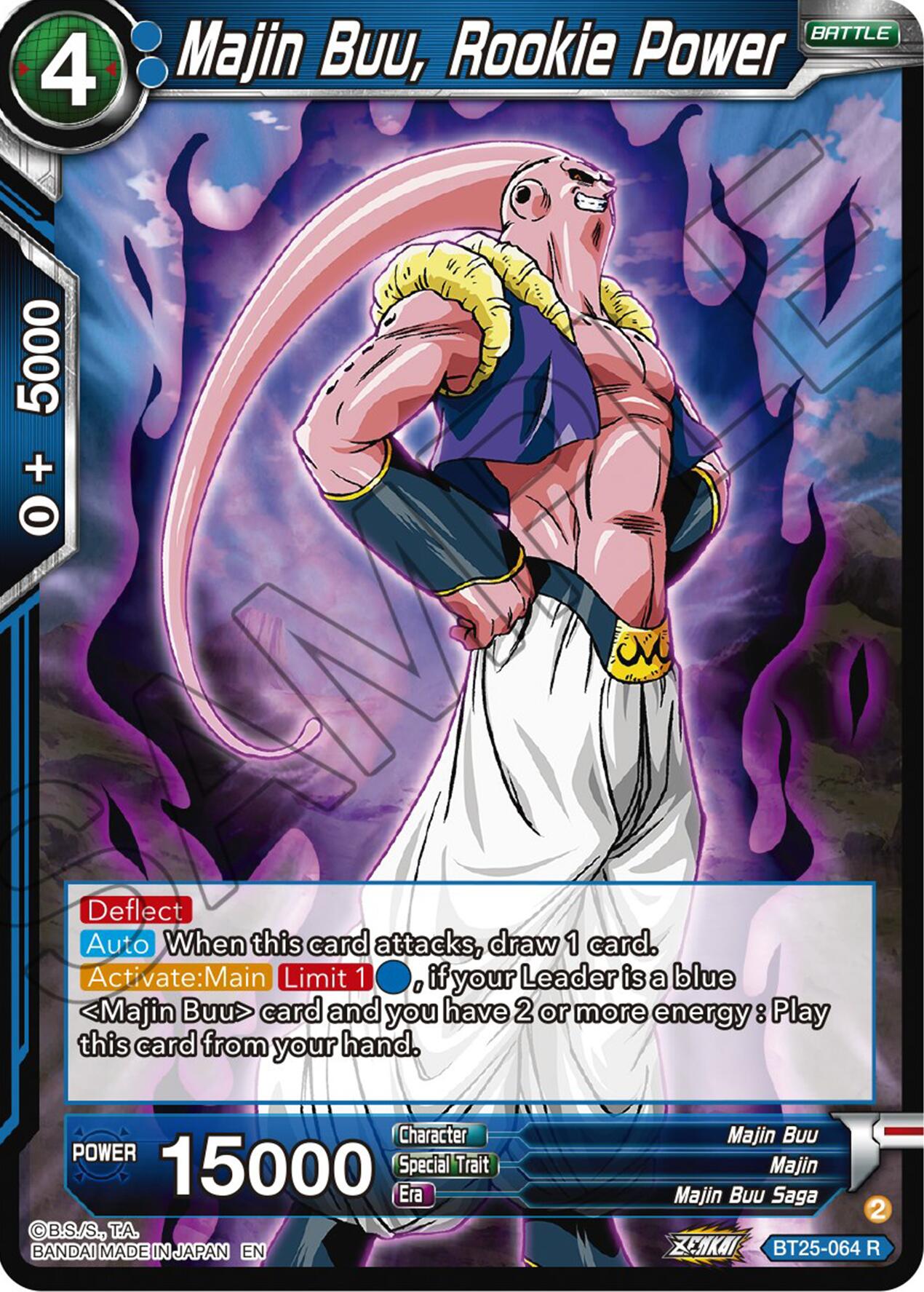 Majin Buu, Rookie Power (BT25-064) [Legend of the Dragon Balls] | Nerdhalla Games