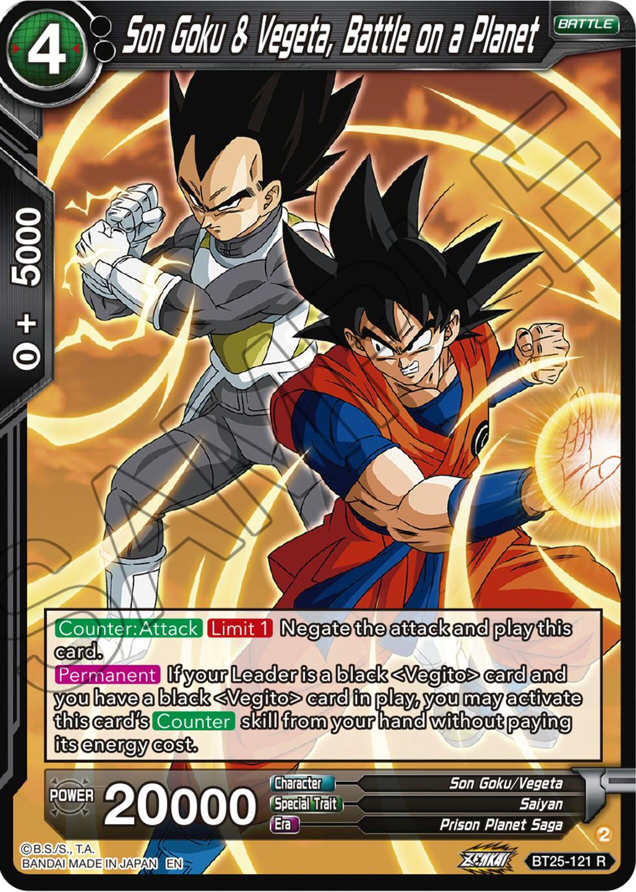 Son Goku & Vegeta, Battle on a Planet (BT25-121) [Legend of the Dragon Balls] | Nerdhalla Games