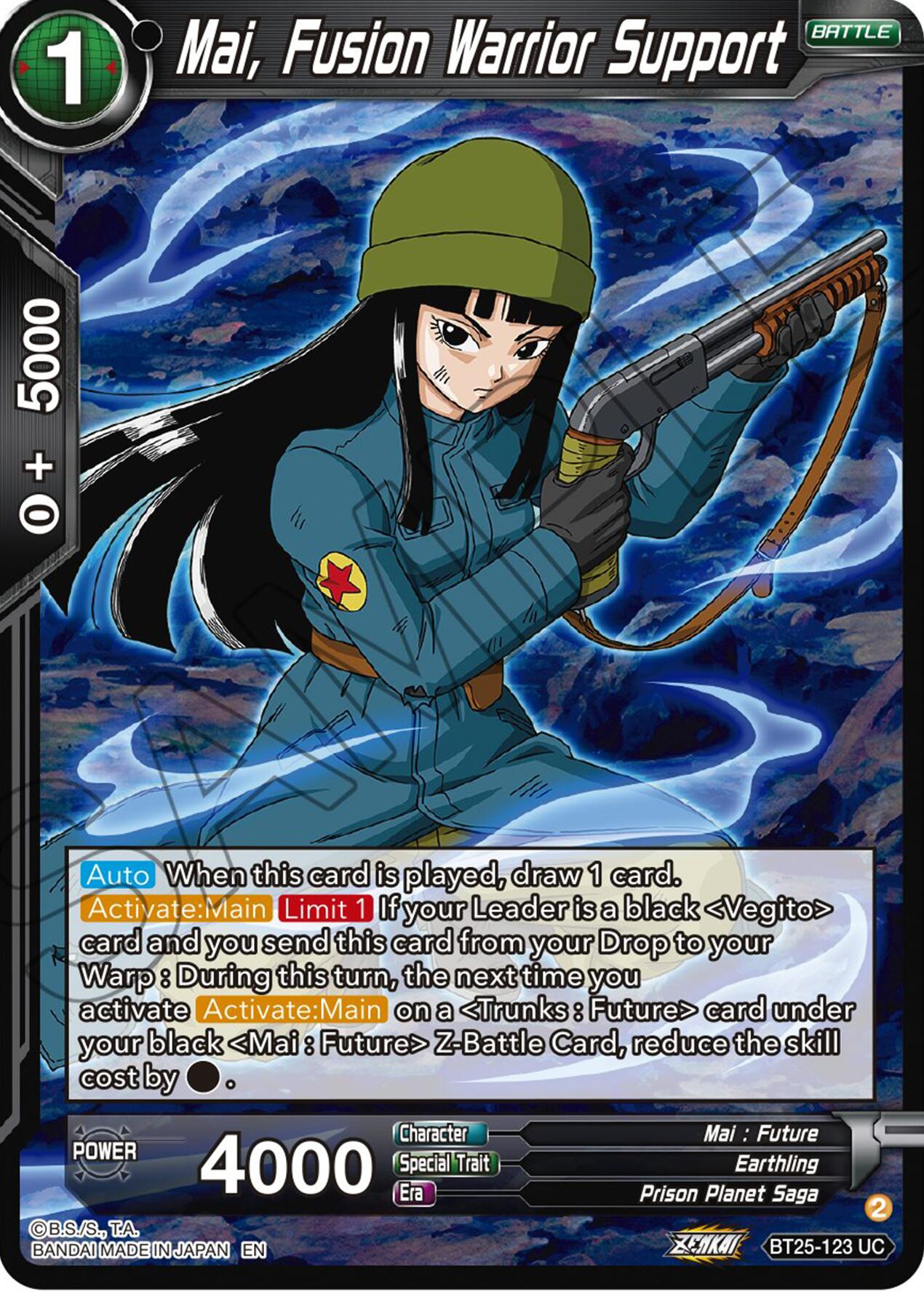 Mai, Fusion Warrior Support (BT25-123) [Legend of the Dragon Balls] | Nerdhalla Games