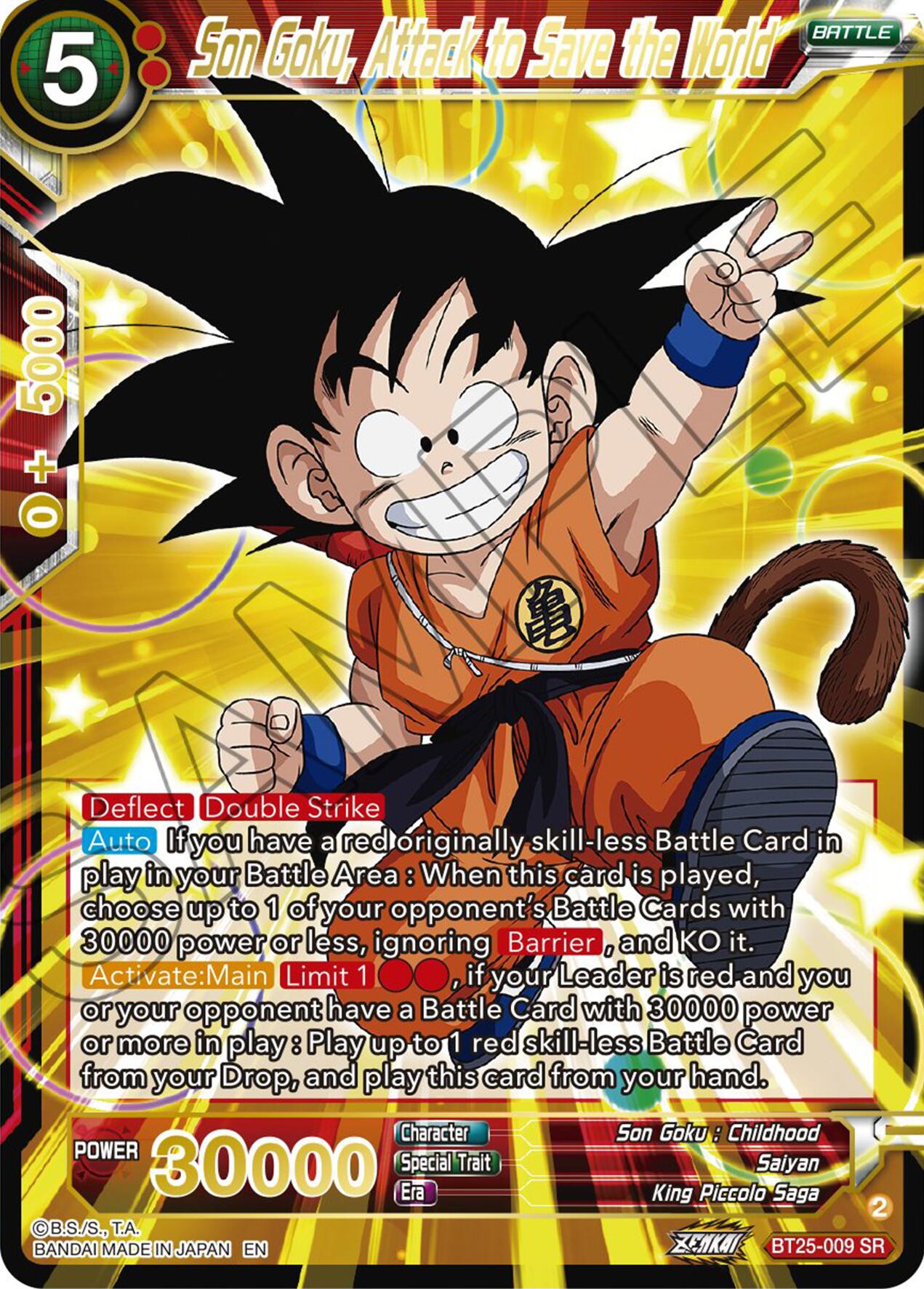 Son Goku, Attack to Save the World (BT25-009) [Legend of the Dragon Balls] | Nerdhalla Games