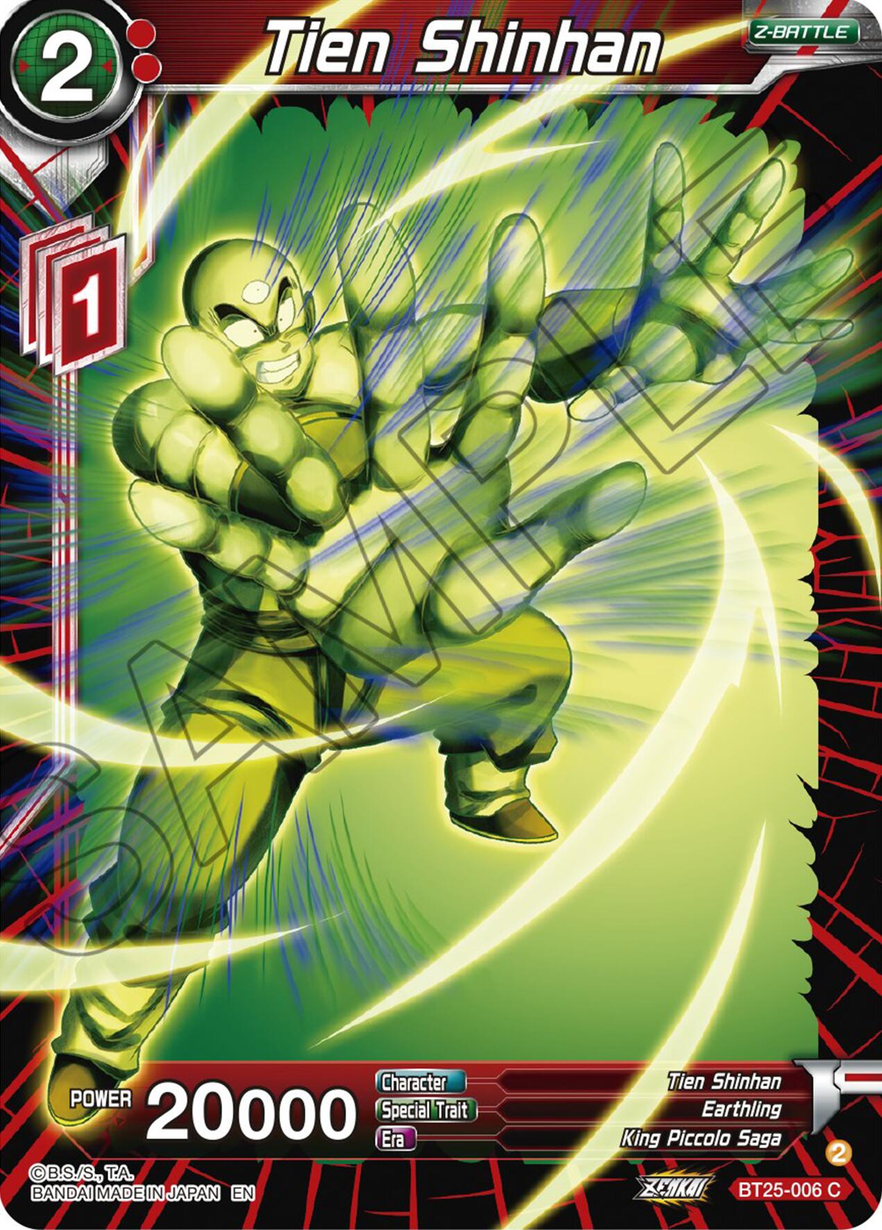 Tien Shinhan (BT25-006) [Legend of the Dragon Balls] | Nerdhalla Games