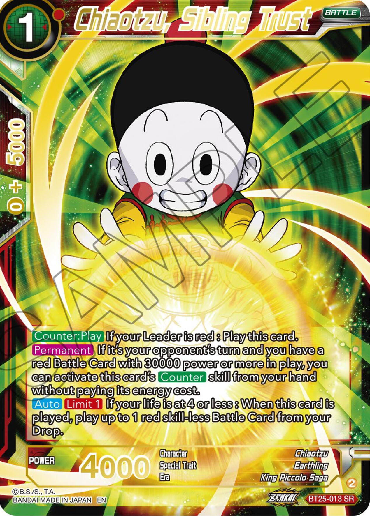 Chiaotzu, Sibling Trust (BT25-013) [Legend of the Dragon Balls] | Nerdhalla Games