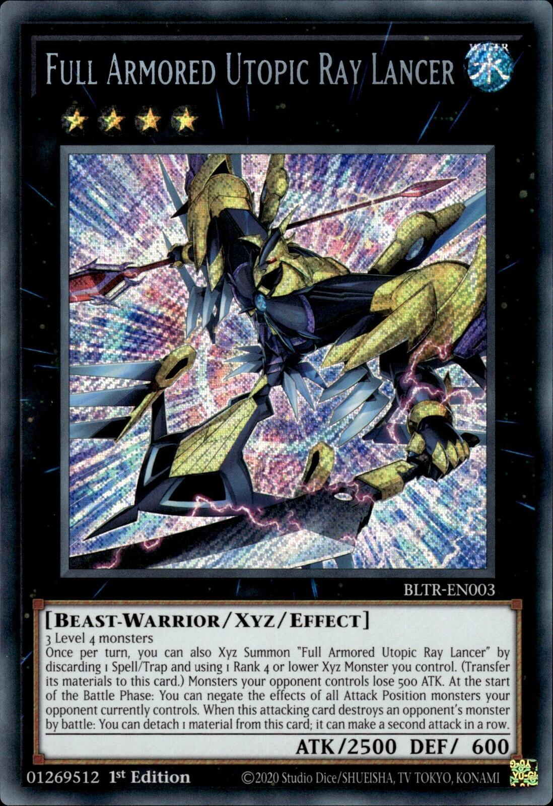 Full Armored Utopic Ray Lancer [BLTR-EN003] Secret Rare | Nerdhalla Games