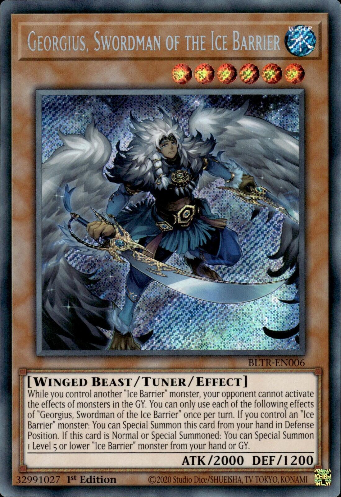 Georgius, Swordman of the Ice Barrier [BLTR-EN006] Secret Rare | Nerdhalla Games