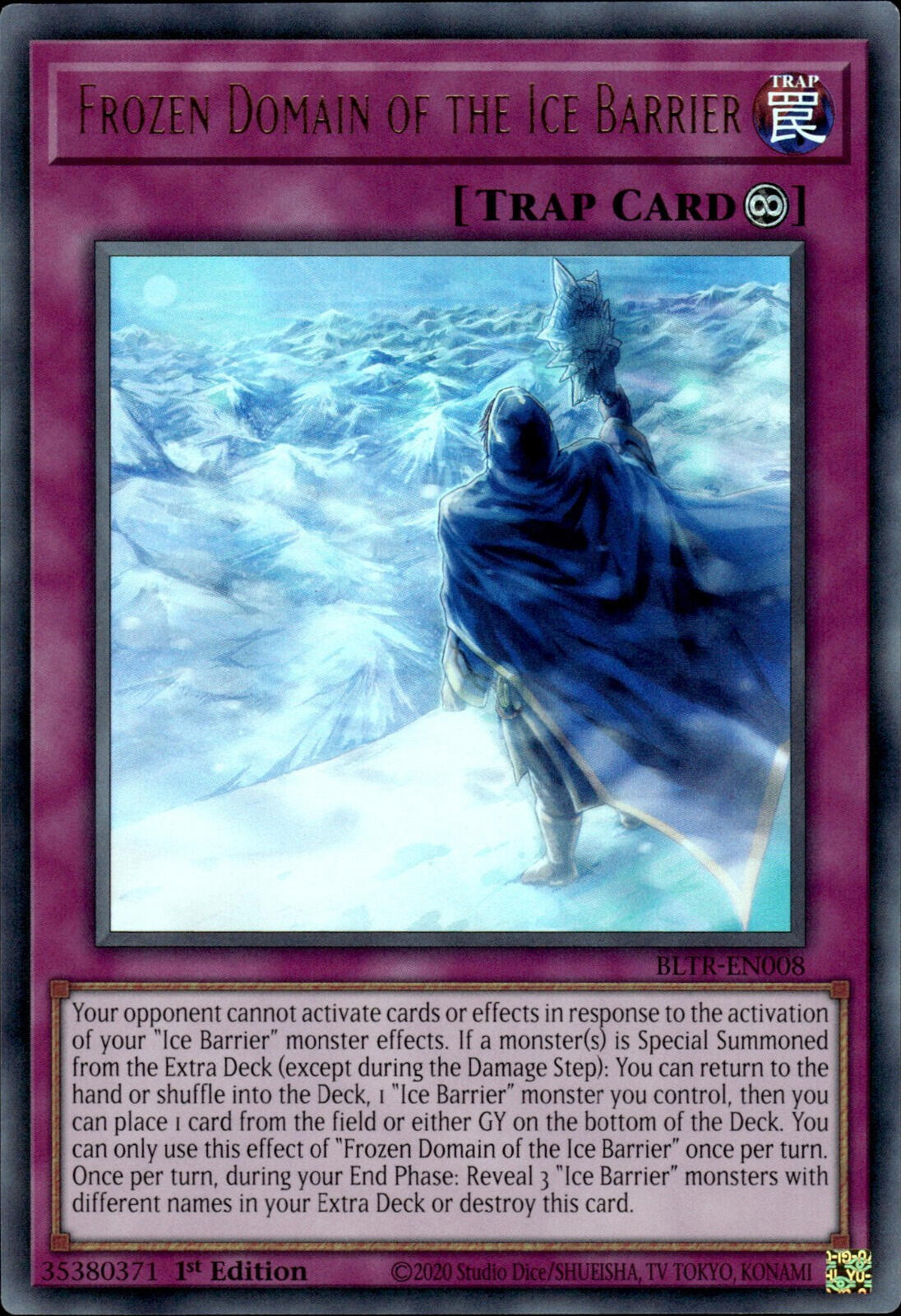 Frozen Domain of the Ice Barrier [BLTR-EN008] Ultra Rare | Nerdhalla Games