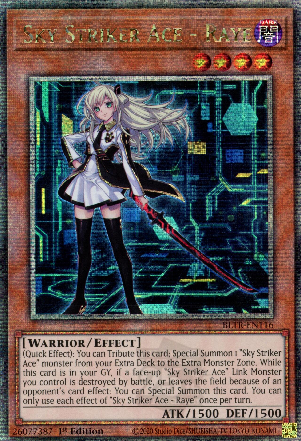 Sky Striker Ace - Raye (Quarter Century Secret Rare) [BLTR-EN116] Quarter Century Secret Rare | Nerdhalla Games